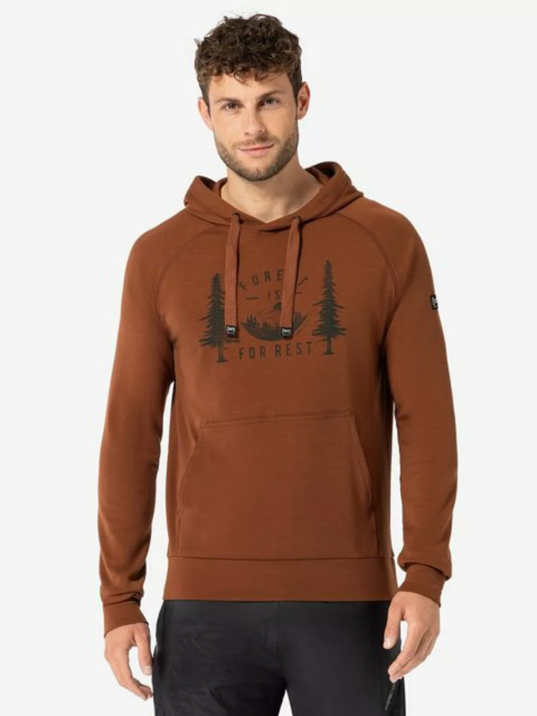 SUPER.NATURAL Sweatshirt für Herren, Merino FAVOURITE FOR REST mit Berg Mot günstig online kaufen