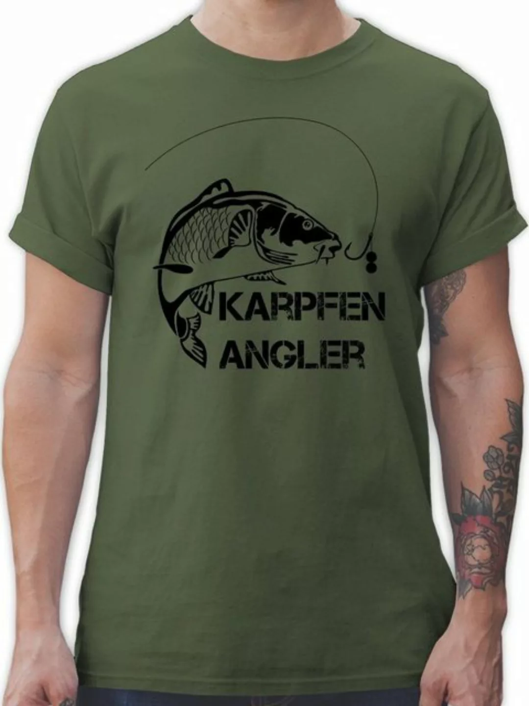 Shirtracer T-Shirt Karpfen Angler Angler Geschenke günstig online kaufen