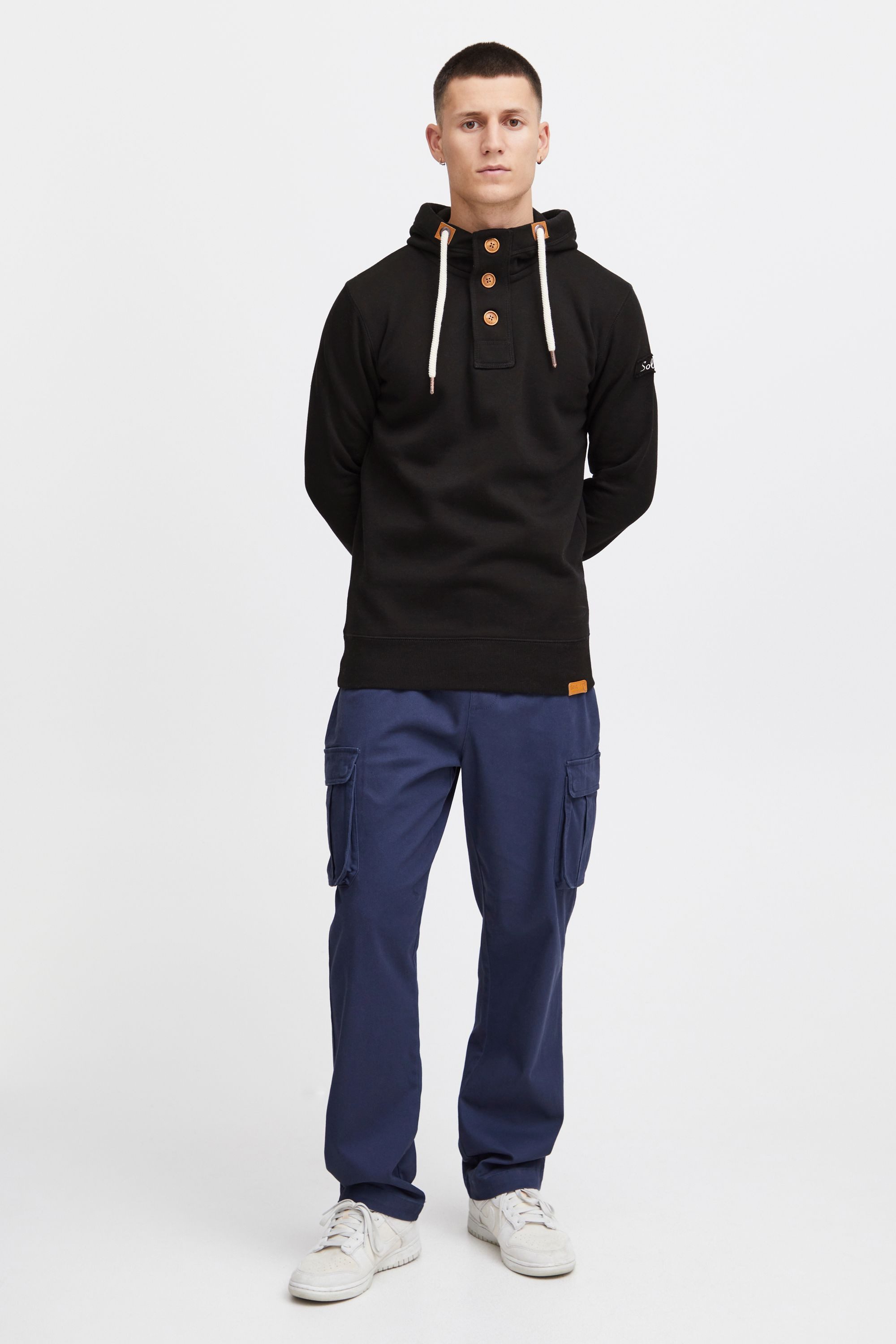 !Solid Hoodie SDTripStrip Kapuzensweatshirt mit Knopfleiste günstig online kaufen