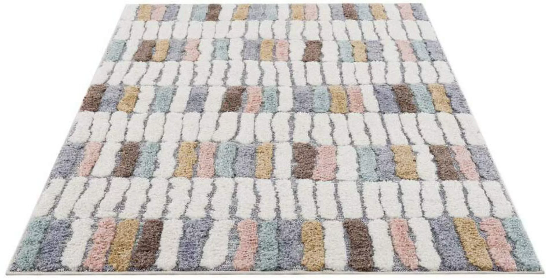 Carpet City Hochflor-Teppich »Focus 3032«, rechteckig, besonders weich, Mod günstig online kaufen