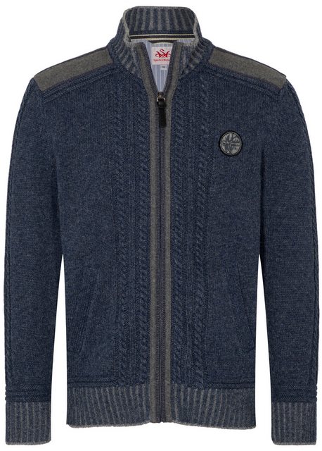 Spieth & Wensky Strickjacke Erato Hirschkopfpatch auf der Brust günstig online kaufen