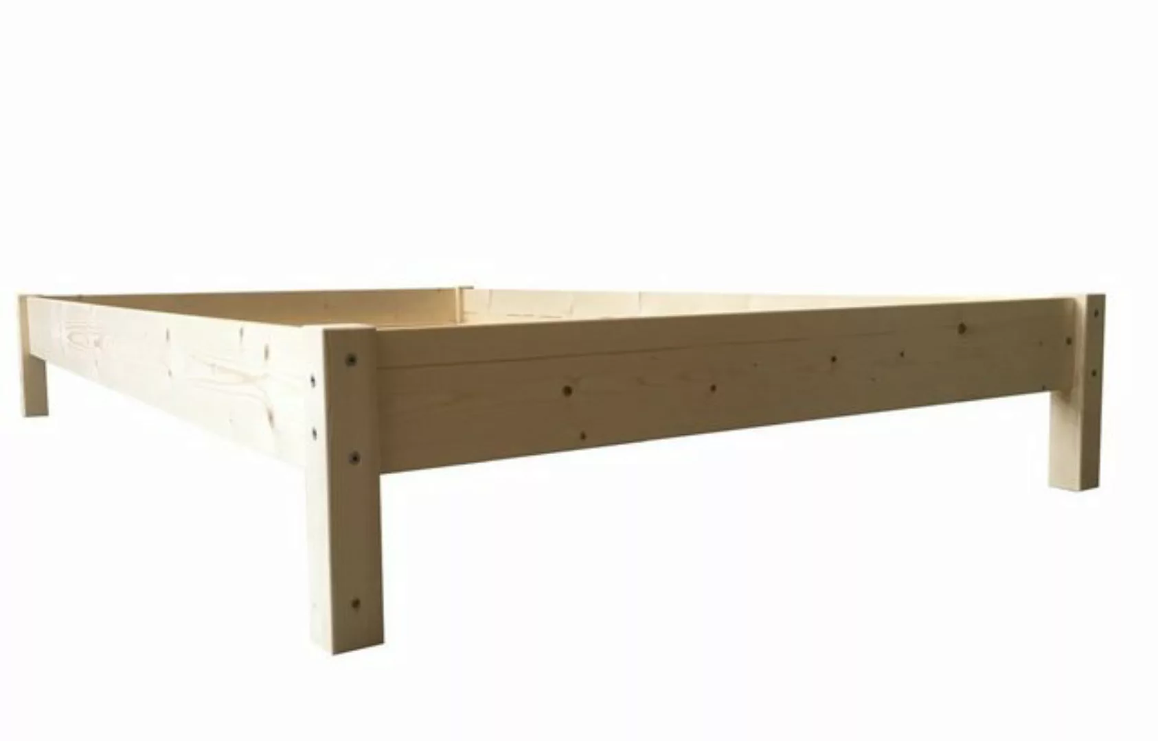 LIEGEWERK Massivholzbett Futonbett Bett Holz Holzbett Bettgestell, 100x200c günstig online kaufen