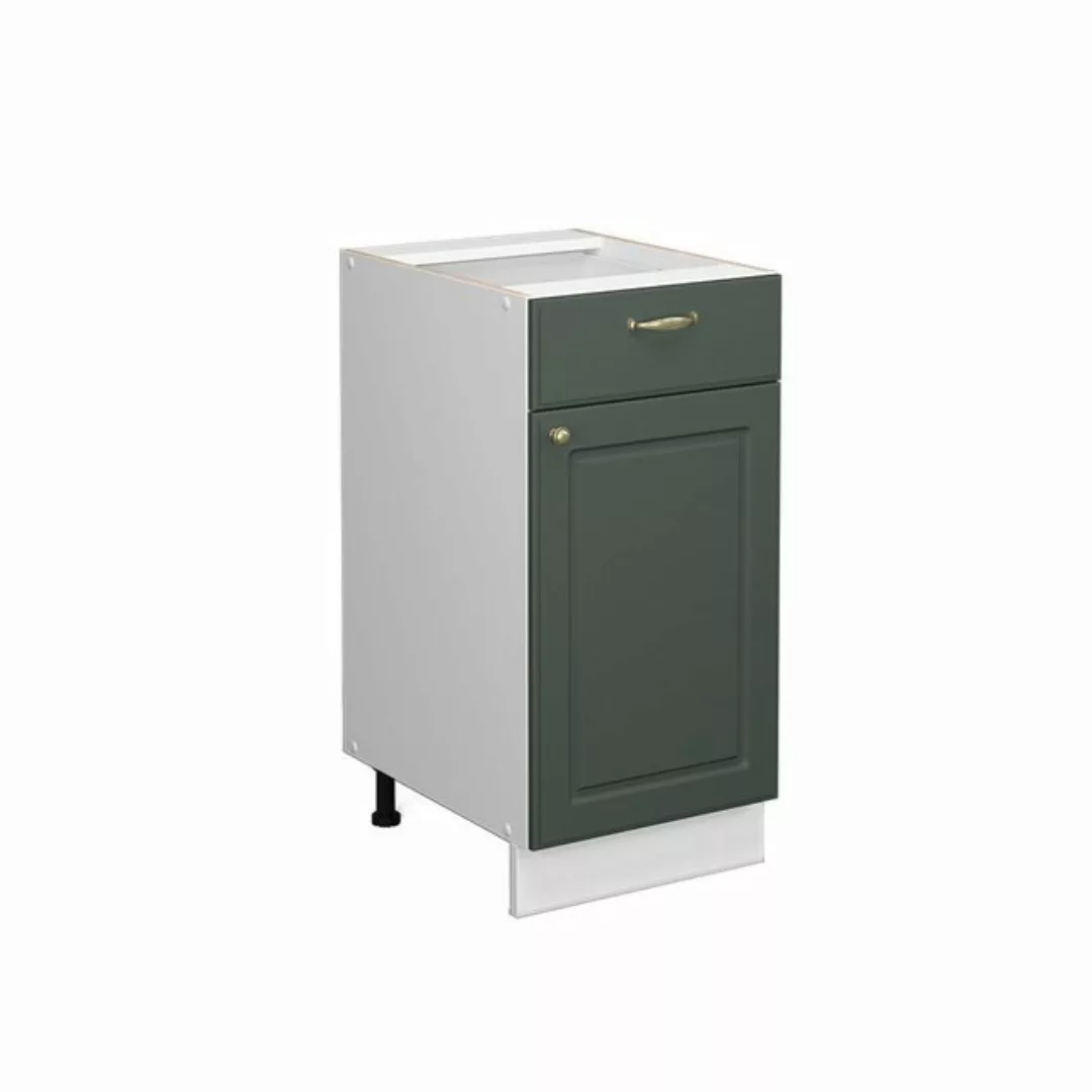 Vicco Midischrank Fame-Line, Grün-Gold Landhaus/Weiß, 40 x 81.6 cm ohne Arb günstig online kaufen