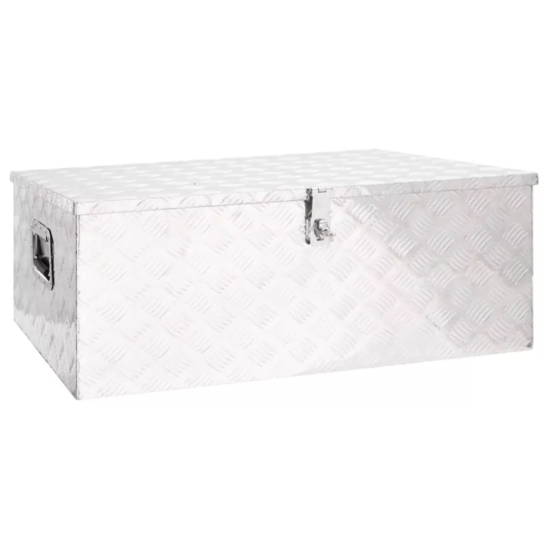 Vidaxl Aufbewahrungsbox Silbern 100x55x37 Cm Aluminium günstig online kaufen