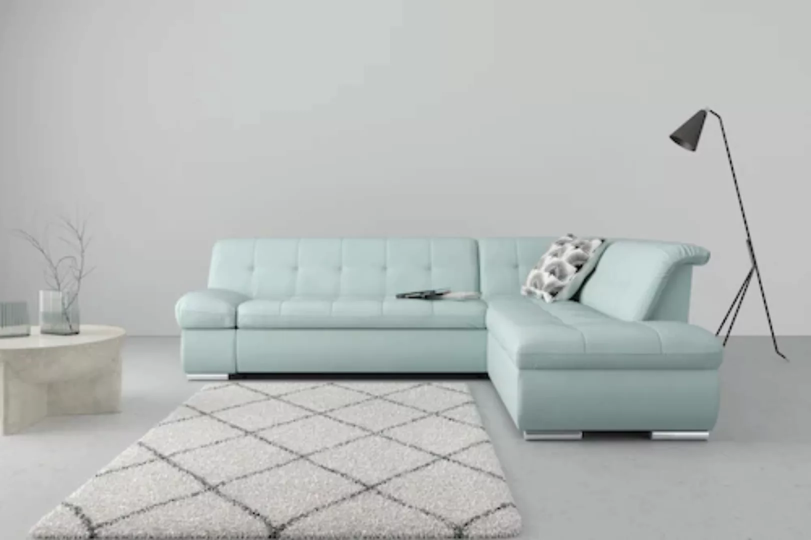 DOMO collection Ecksofa "Mona L-Form", wahlweise mit Bett- und Armlehnfunkt günstig online kaufen