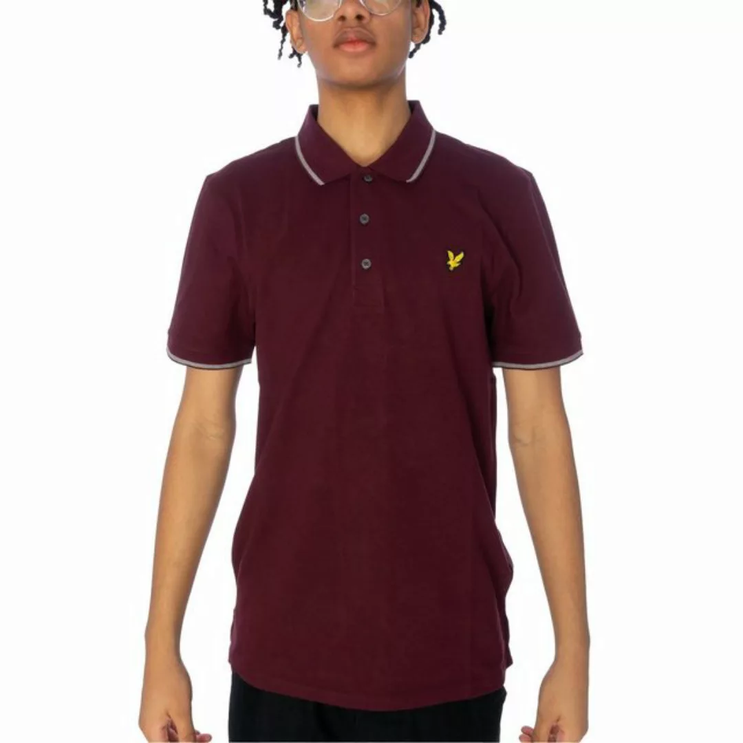 Lyle & Scott Poloshirt Poloshirt Lyle&Scott Tipped, G M, F burgundy/grau günstig online kaufen