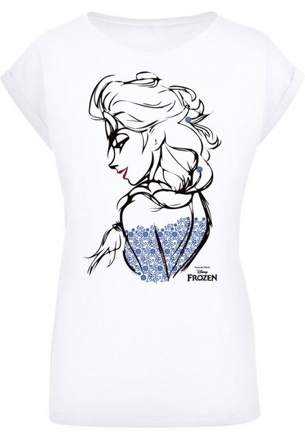 F4NT4STIC T-Shirt Frozen Elsa Sketch Mono Print günstig online kaufen