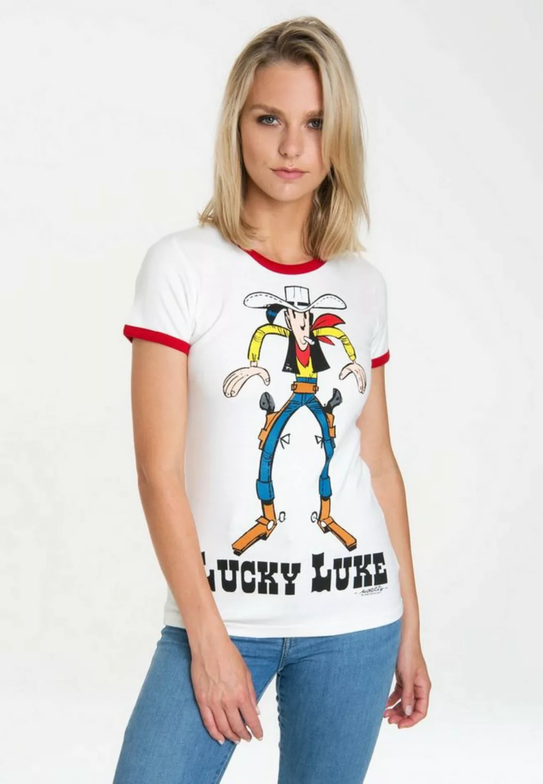 LOGOSHIRT T-Shirt Lucky Luke mit lizenziertem Originaldesign günstig online kaufen