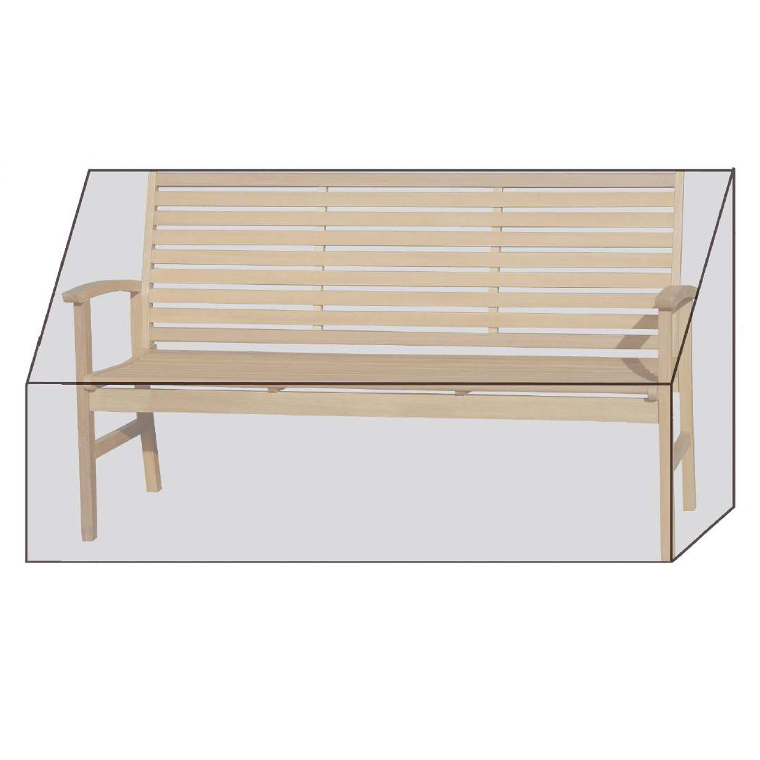Grasekamp Gartenmöbel-Schutzhülle Black Premium Gartenbankhülle 200x70x85cm günstig online kaufen