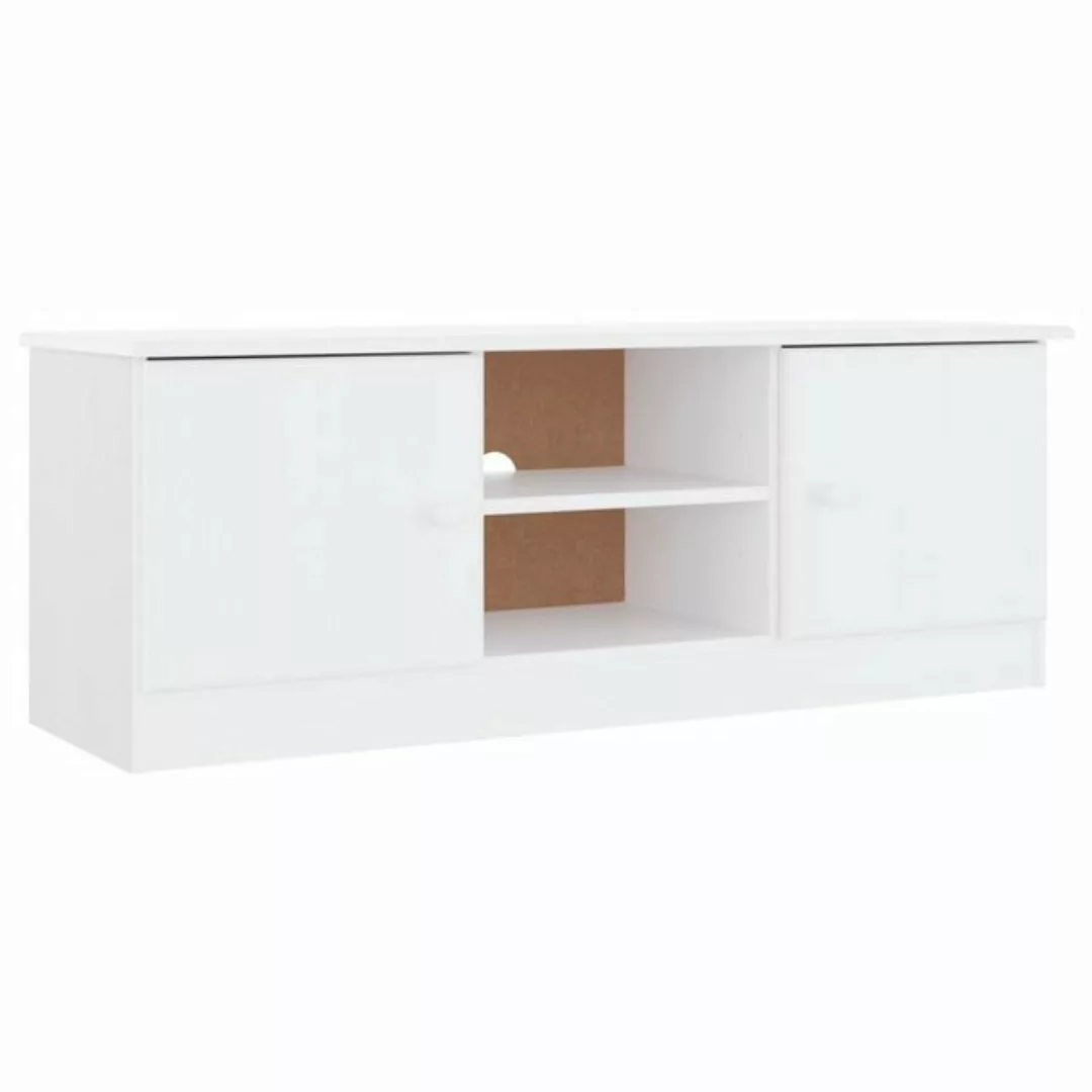 vidaXL TV-Schrank TV-Schrank ALTA Weiß 112x35x41 cm Massivholz Kiefer TV-Lo günstig online kaufen