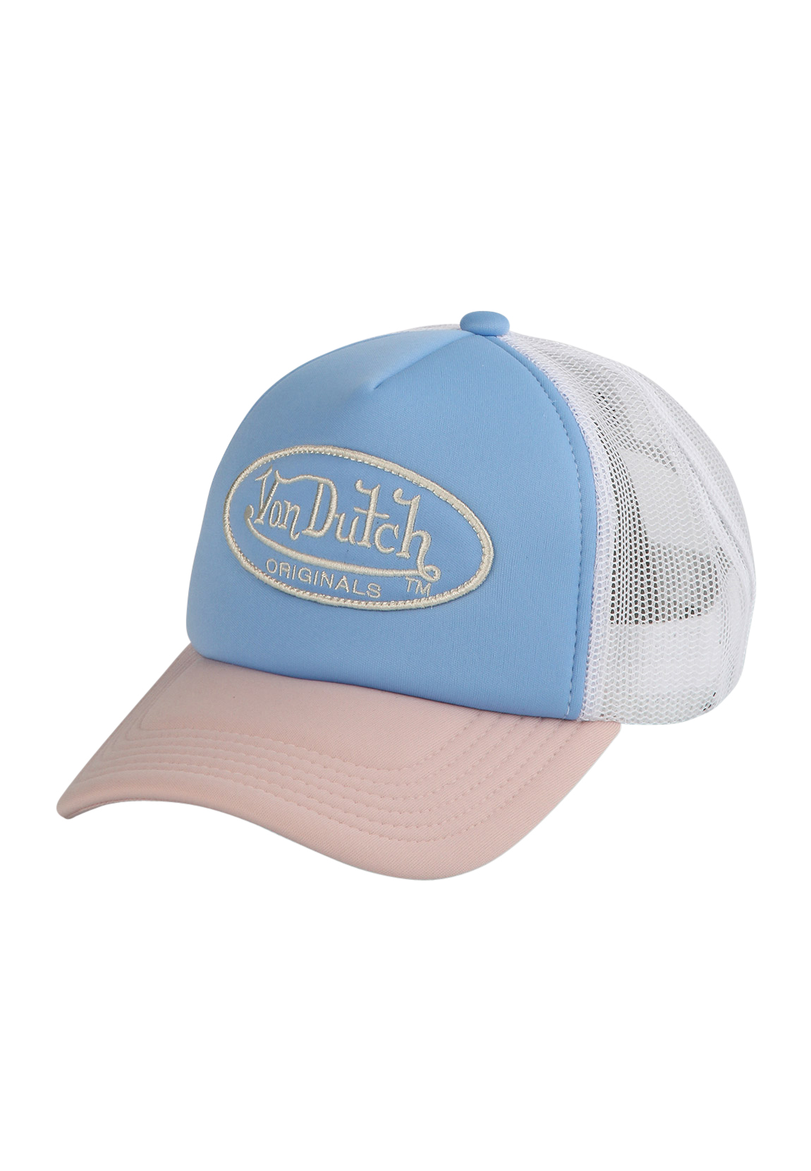 Von Dutch Trucker Cap TAMPA Blue Pink Hellblau Rosa günstig online kaufen