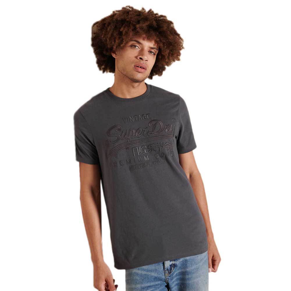 Superdry Vintage Logo Tonal Kurzarm T-shirt 3XL Charcoal günstig online kaufen