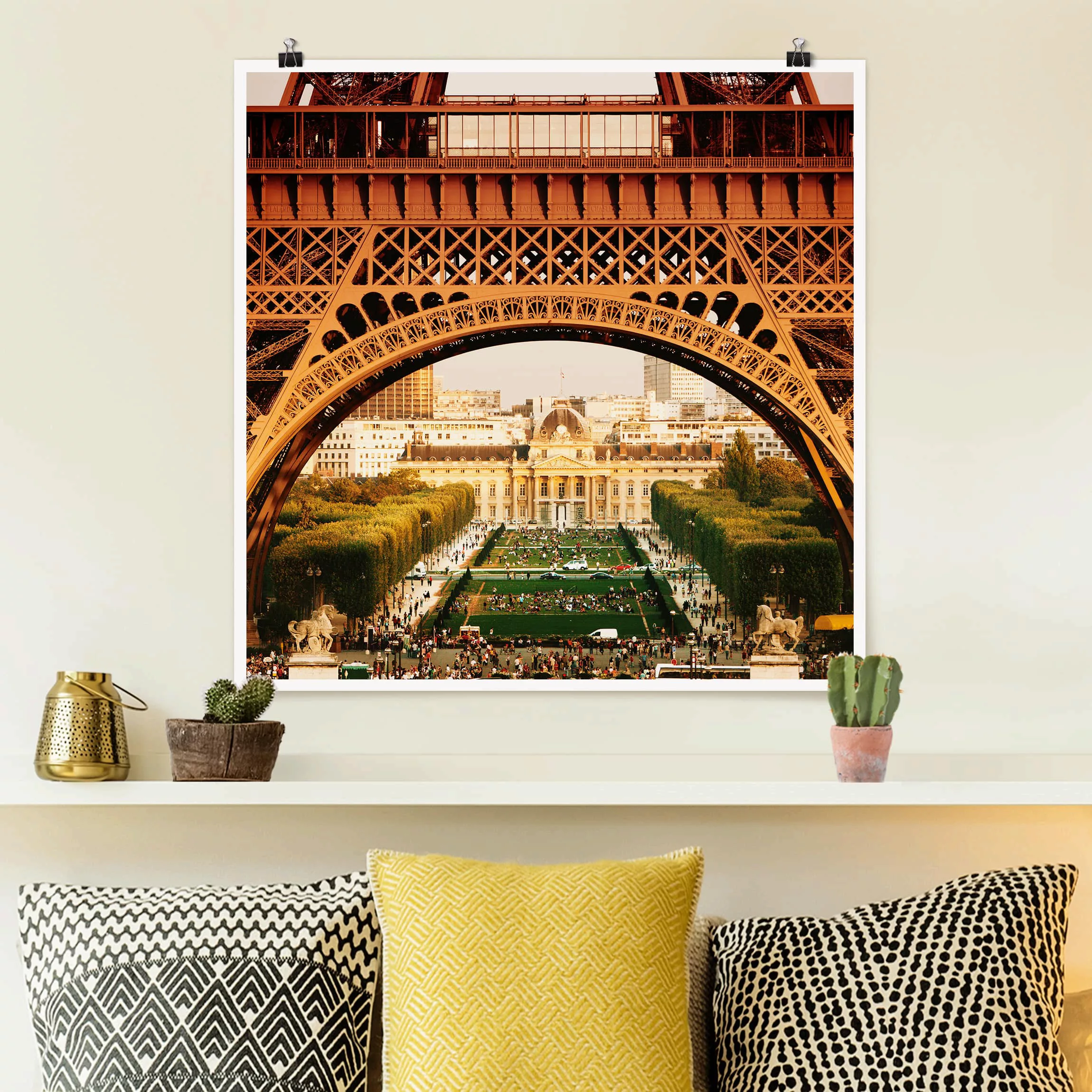Poster Architektur & Skyline - Quadrat Französischer Ausblick günstig online kaufen