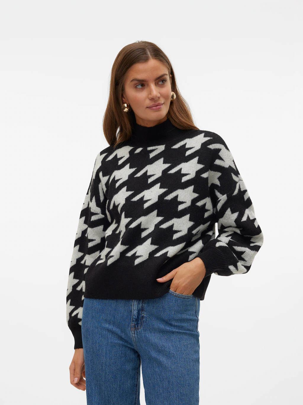 Vero Moda Stehkragenpullover "VMMIRA LS HIGHNECK PULLOVER BOO" günstig online kaufen