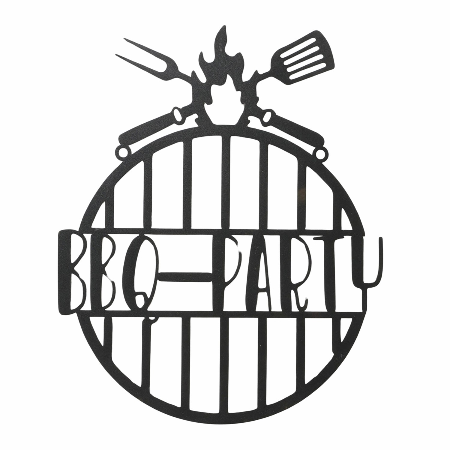 Boltze Schild BBQ 41 cm x 33,5 cm x 0,1 cm Braun günstig online kaufen