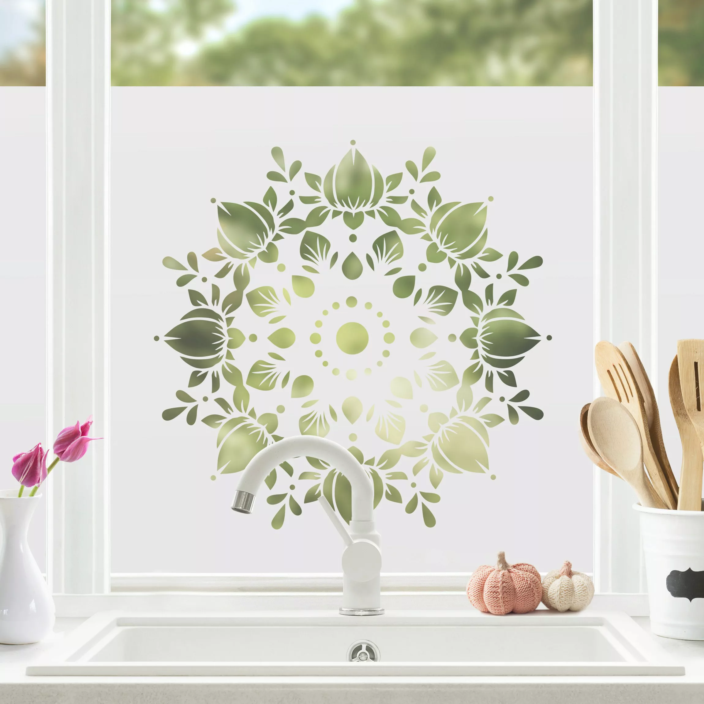 Fensterfolie Lotus Mandala II günstig online kaufen