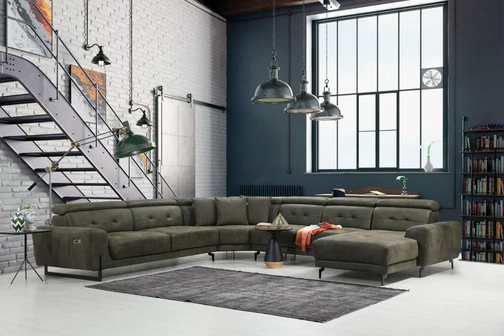 JVmoebel Ecksofa Wohnzimmer Ecksofa U-Form Luxus Möbel Modern Sofa, 6 Teile günstig online kaufen