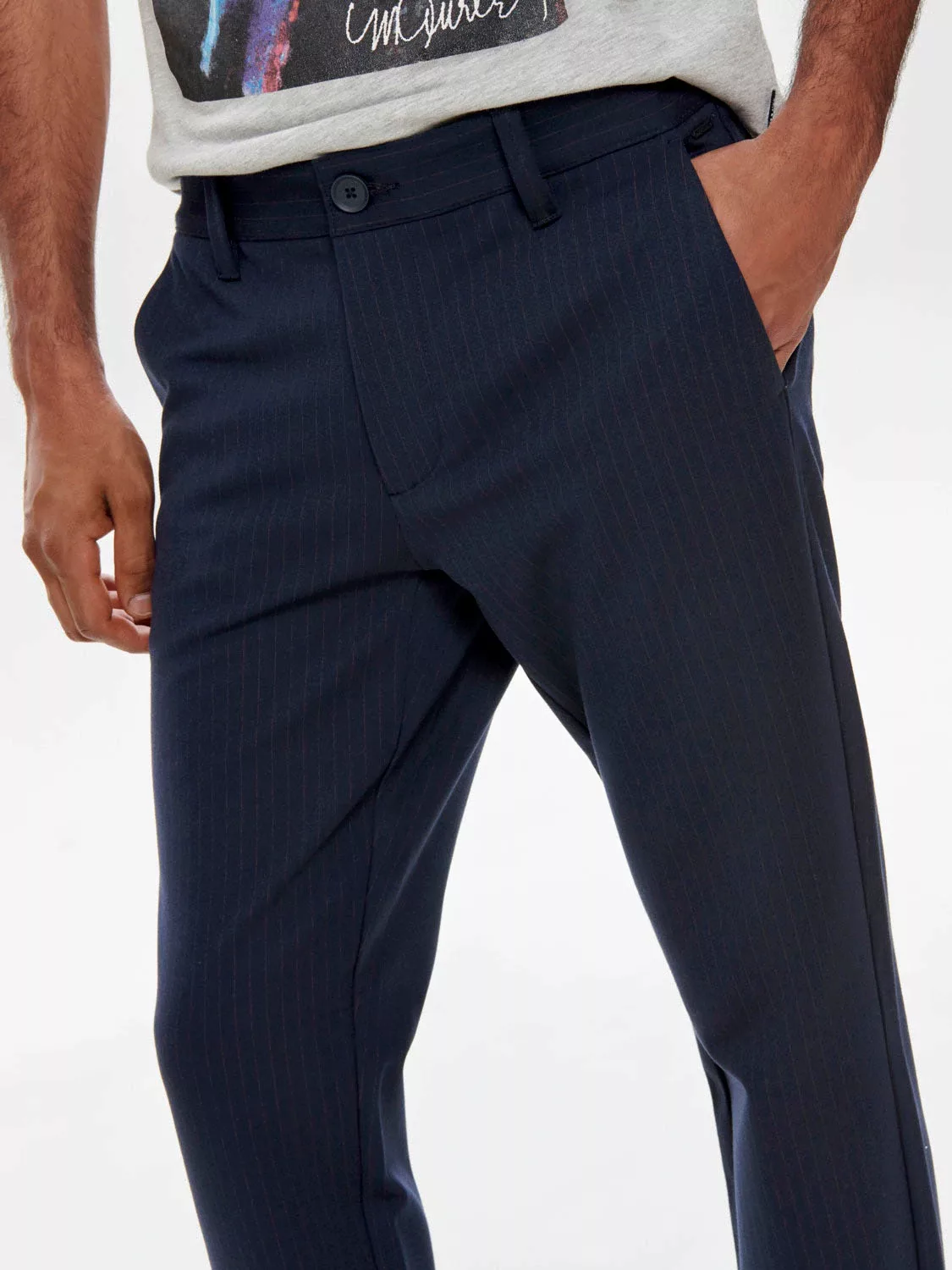 Only & Sons Herren Chino Hose ONSMARK PANT STRIPE GW 3727 - Tapered Fit - B günstig online kaufen