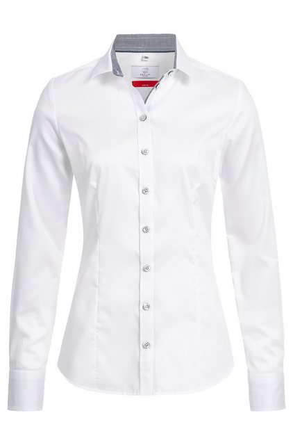 GREIFF Langarmbluse Greiff Corporate Bluse PREMIUM Damen OEKO TEX® Slim Wei günstig online kaufen