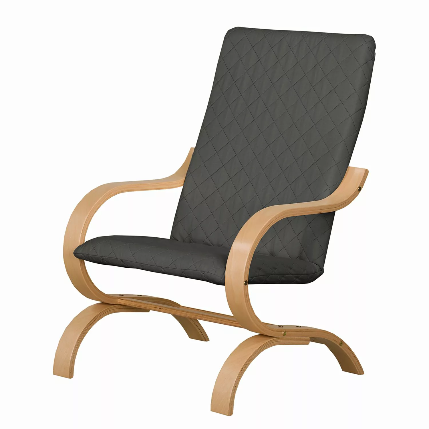 home24 Modoform Sessel Bueno Vista Grau Strukturstoff 68x93x46 cm (BxHxT) günstig online kaufen