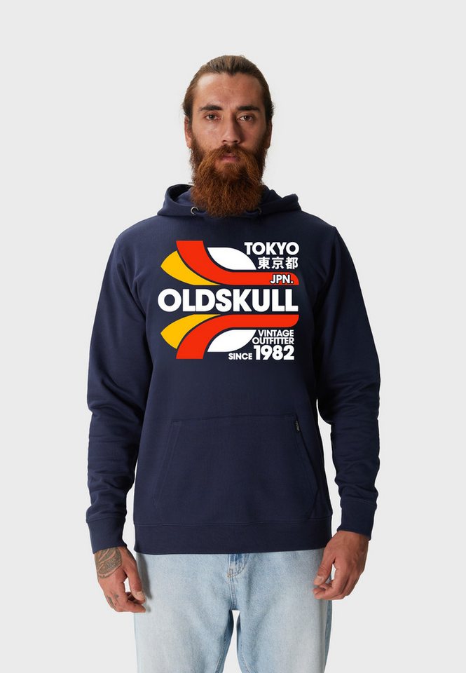 Oldskull Hoodie Retro Tokyopolis Vintage Logo Graphic günstig online kaufen