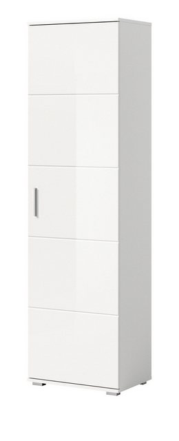 Inn.Furn Garderobenschrank Grazie (in weiß Hochglanz, 55 x 191 cm) mit ausz günstig online kaufen