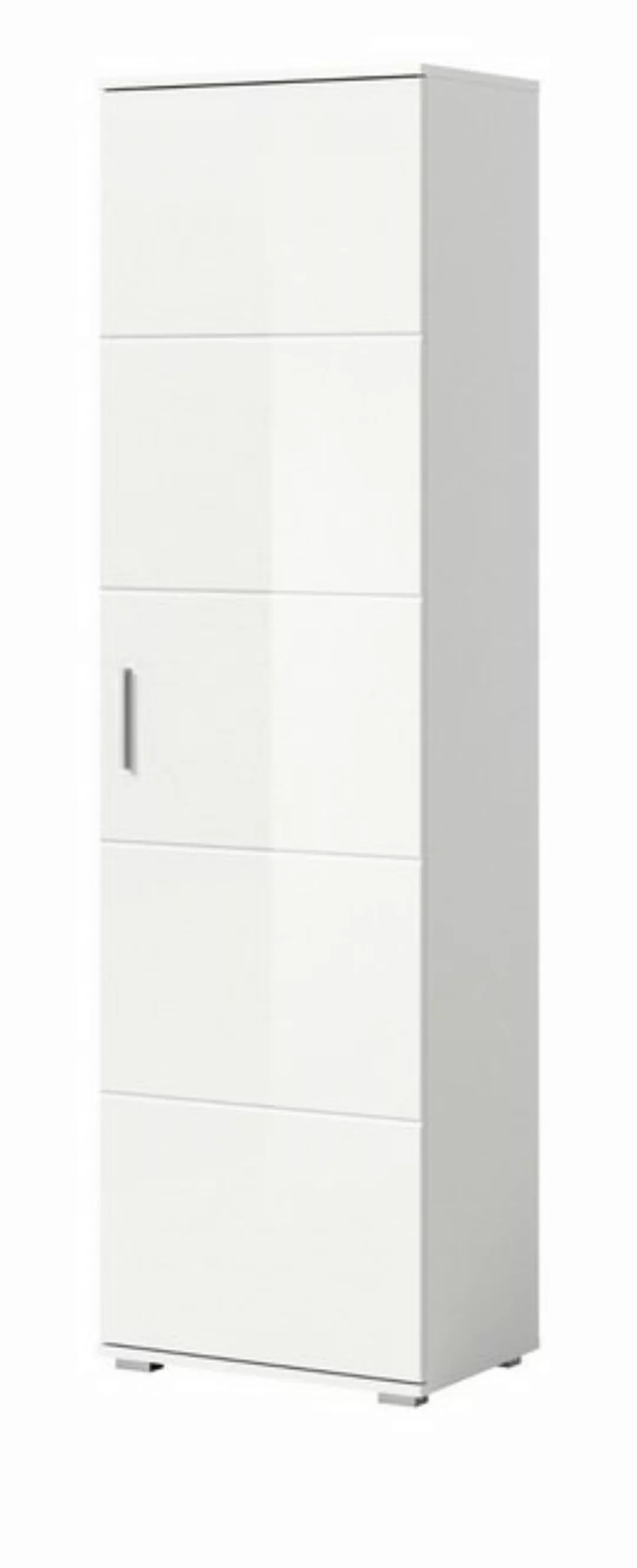 Inn.Furn Garderobenschrank Grazie (in weiß Hochglanz, 55 x 191 cm) mit ausz günstig online kaufen