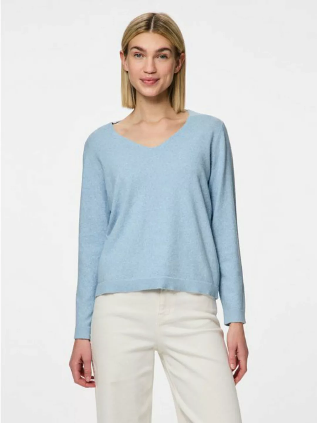 pieces V-Ausschnitt-Pullover PCBREE LS V-NECK KNIT NOOS BC günstig online kaufen