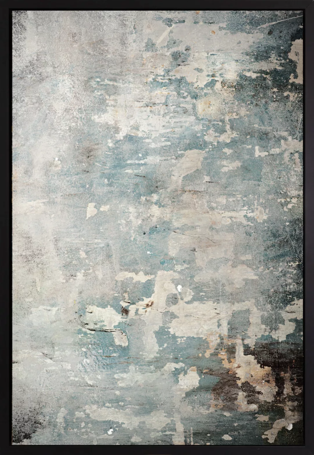 queence Leinwandbild »Abstrakt Hellgrau«, Abstrakt, mit einem Schattenfugen günstig online kaufen