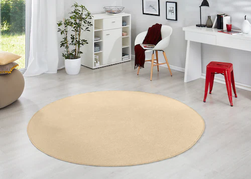 HANSE Home Teppich »Fancy«, rund, 7 mm Höhe, Kurzflor, Weich, Einfarbig, Wo günstig online kaufen