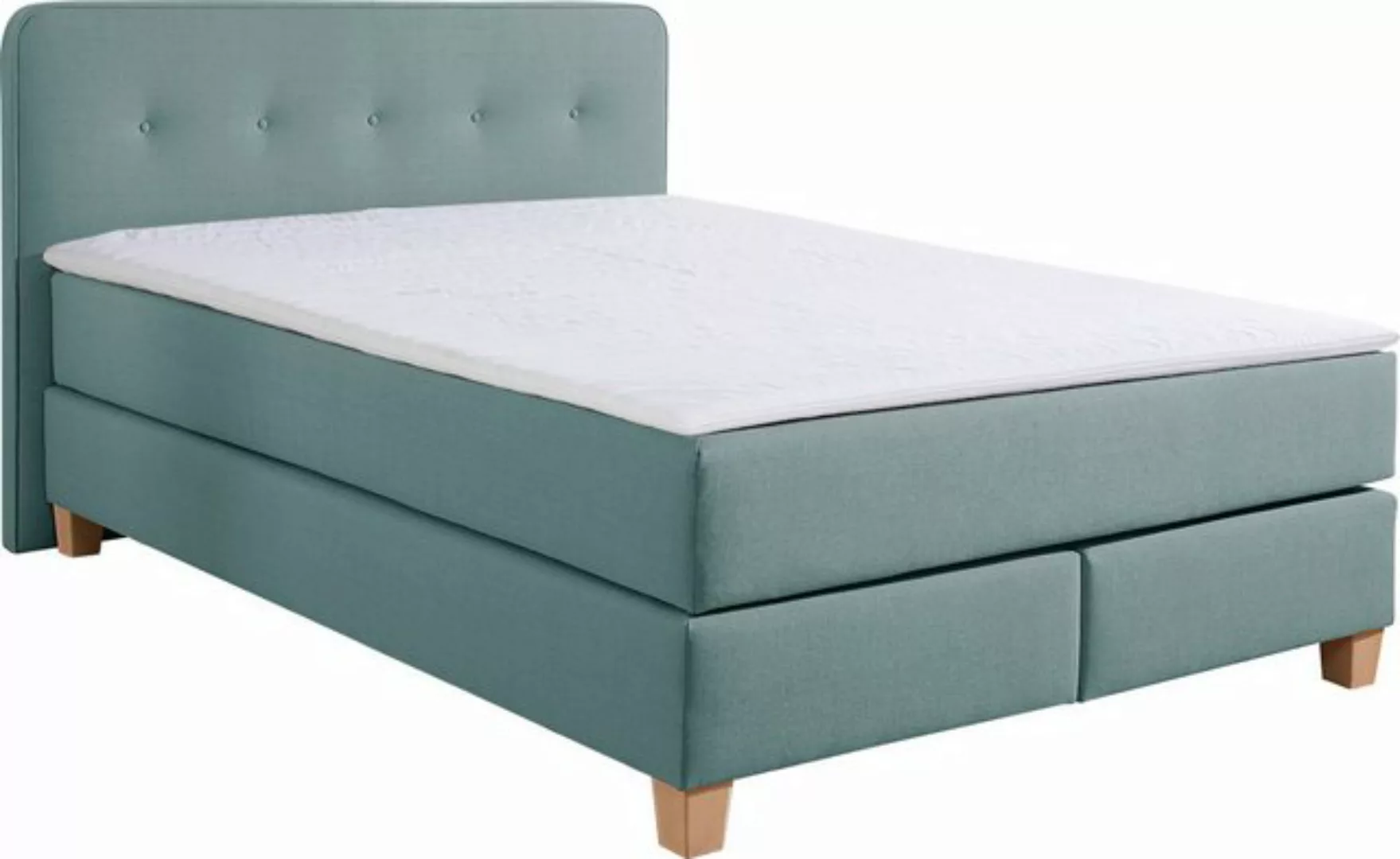 Home affaire Boxspringbett "Fargo", in Überlänge 220 cm, mit Topper, 3 Ausf günstig online kaufen