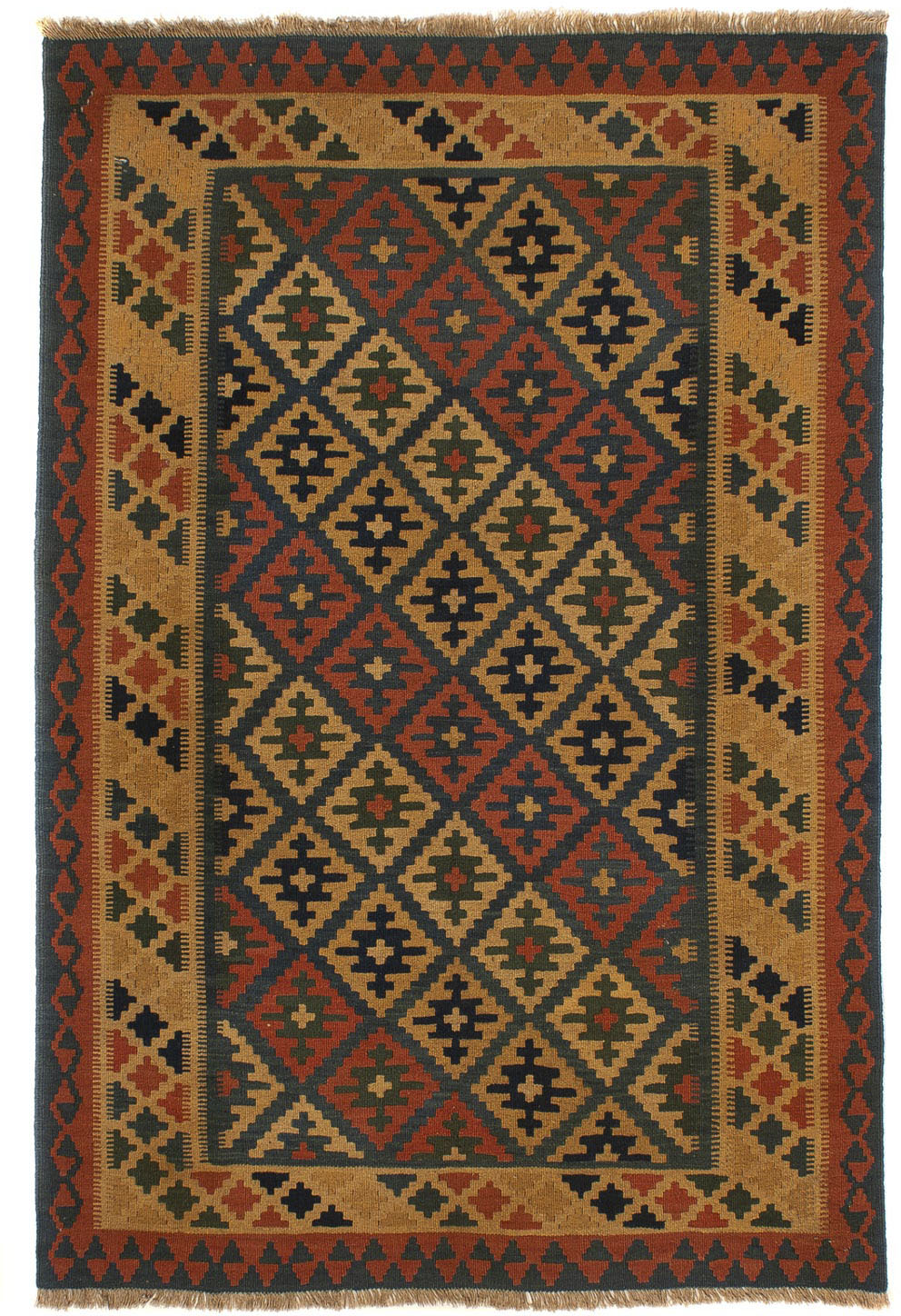 morgenland Wollteppich »Kelim - Oriental - 203 x 158 cm - mehrfarbig«, rech günstig online kaufen