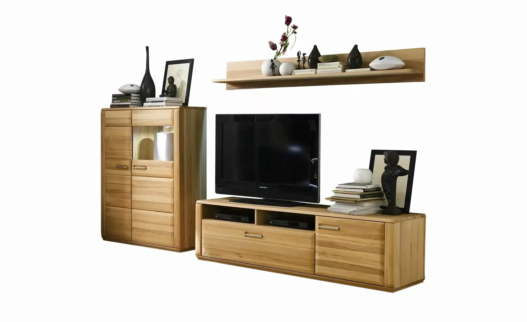 Woodford Wohnwand   Dio ¦ holzfarben ¦ Maße (cm): B: 286 H: 176 T: 51 Wohnw günstig online kaufen