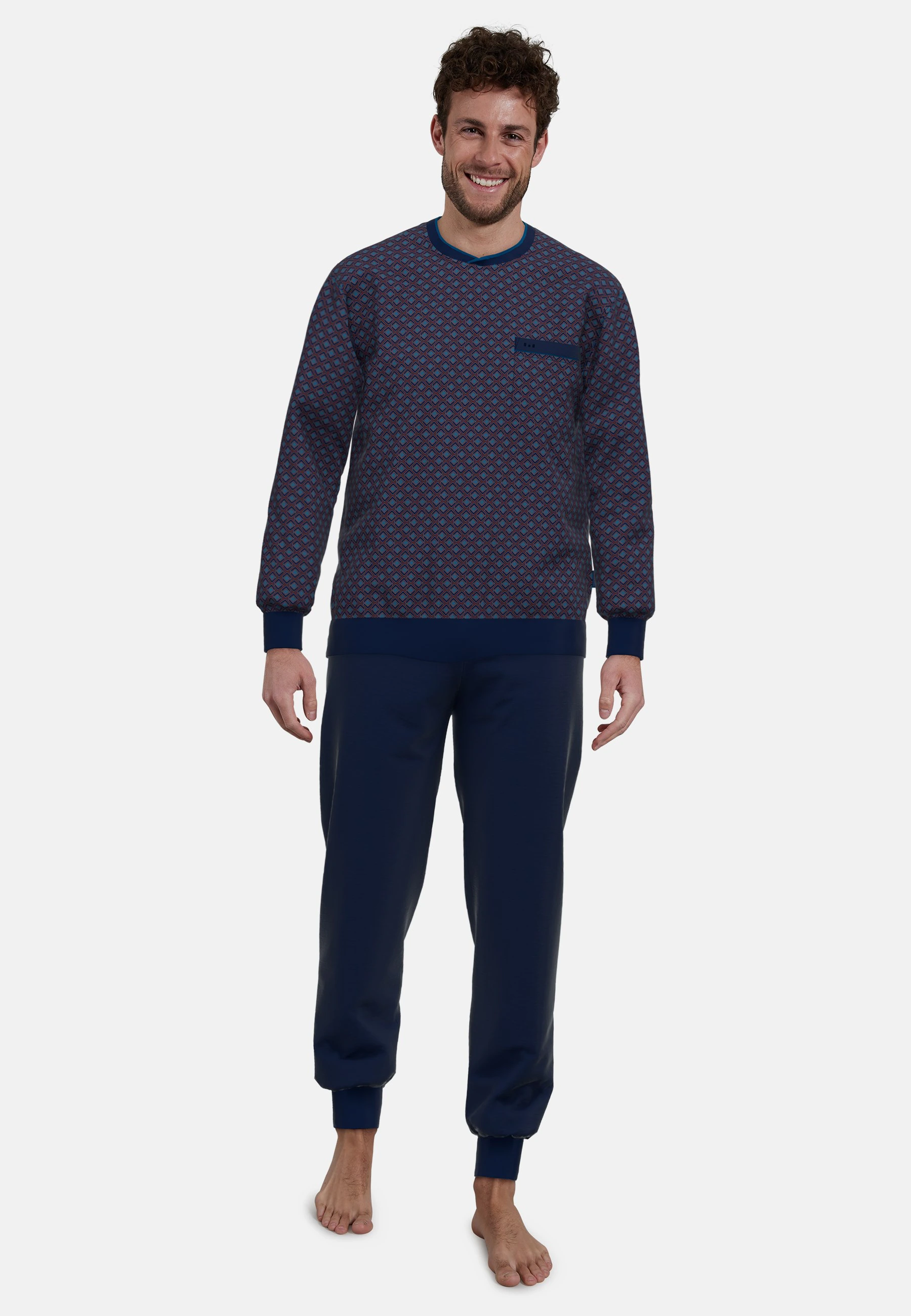 GÖTZBURG Pyjama "Zartbitter", (2 tlg.), Langarm, lange Hose, Rundhalsaussch günstig online kaufen