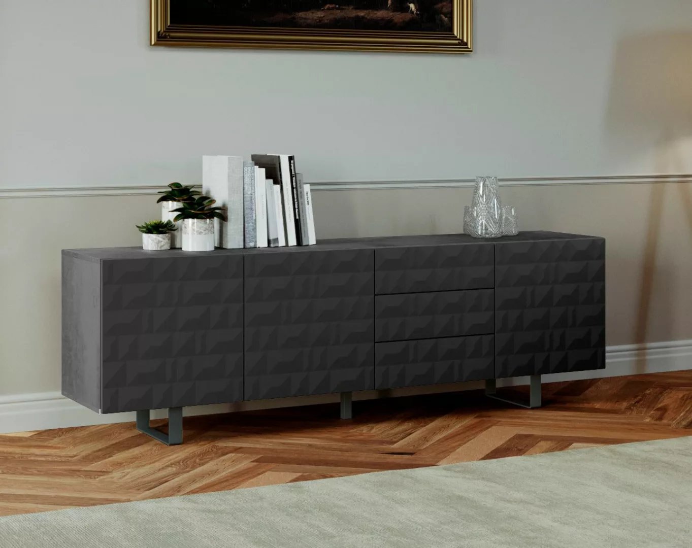 DIVENTA Sideboard, Breite 220 cm günstig online kaufen