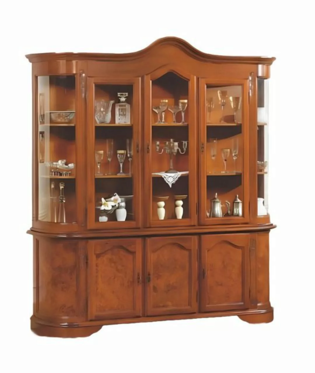 JVmoebel Vitrine Anrichte Braun Vitrine Glasschrank Möbel Sideboard Schränk günstig online kaufen