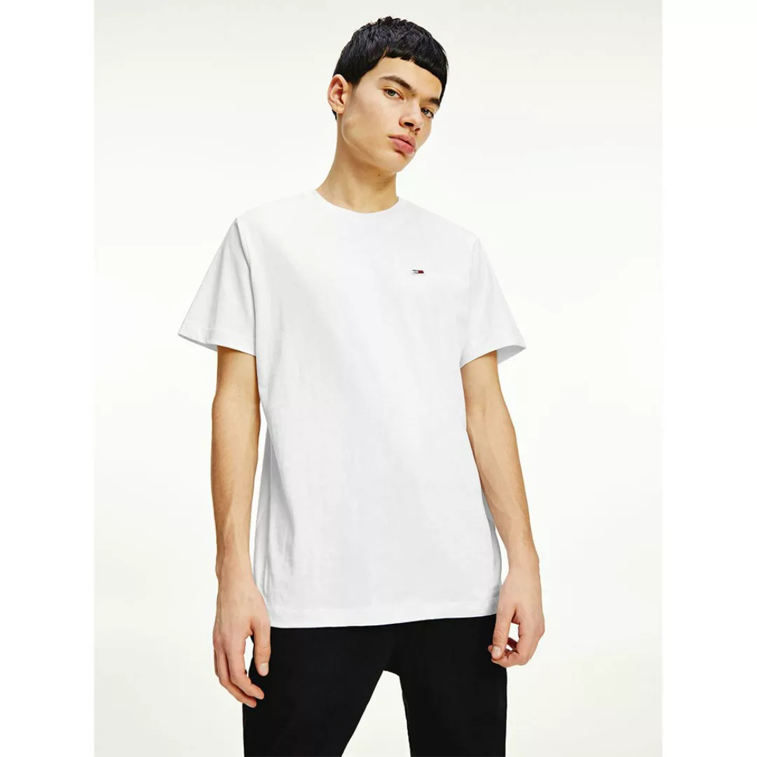 Tommy Jeans Regular Jersey Kurzärmeliges T-shirt 2XL White günstig online kaufen