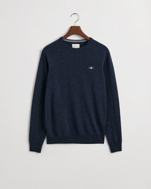 Gant Halfzip-Wollpullover Dunkelblau - Größe L günstig online kaufen