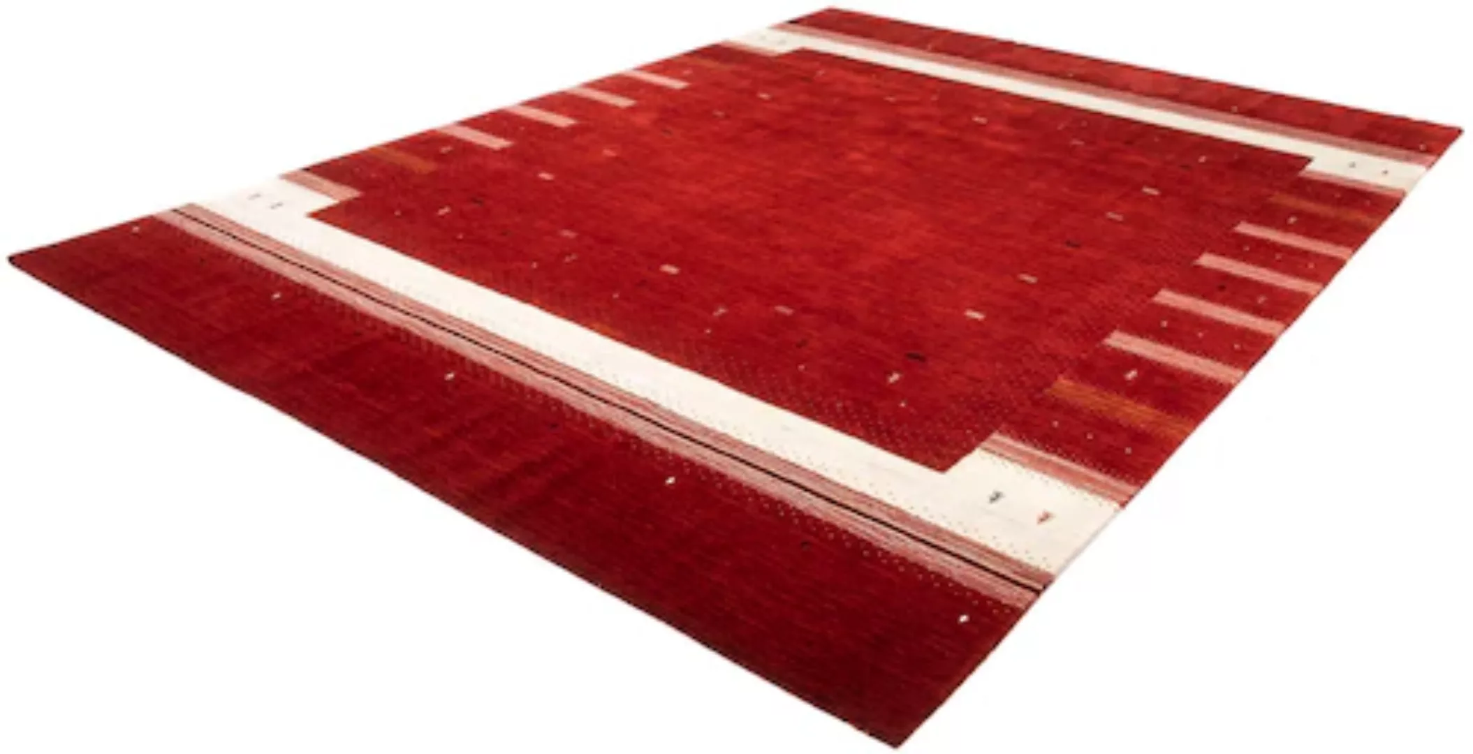 morgenland Wollteppich »Loribaft Minimal Rosso 350 x 247 cm«, rechteckig günstig online kaufen