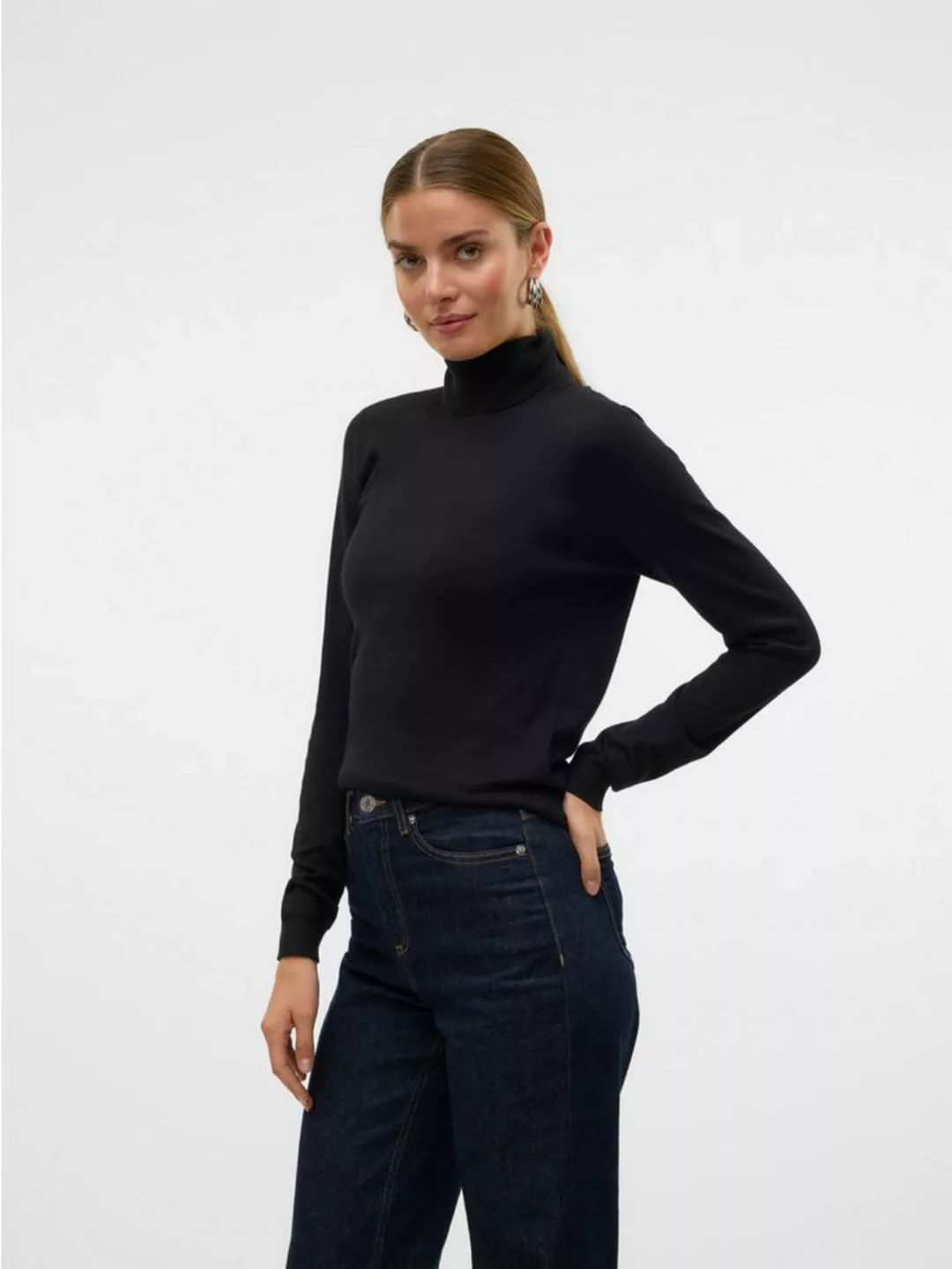 Vero Moda Strickpullover VMIRIS LS ROLLNECK PULLOVER GA NOOS günstig online kaufen