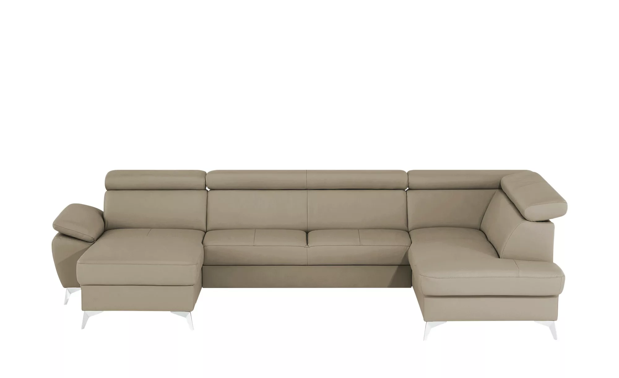 uno Wohnlandschaft  Apollo - grau - Polstermöbel > Sofas > Ledersofas - Möb günstig online kaufen