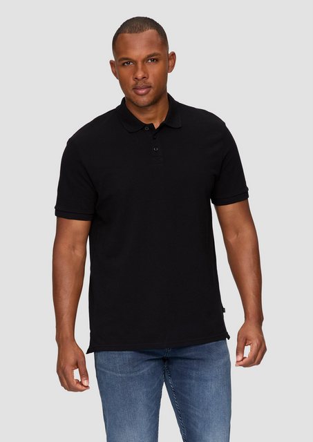 QS Kurzarmshirt Poloshirt mit Piquéstruktur günstig online kaufen