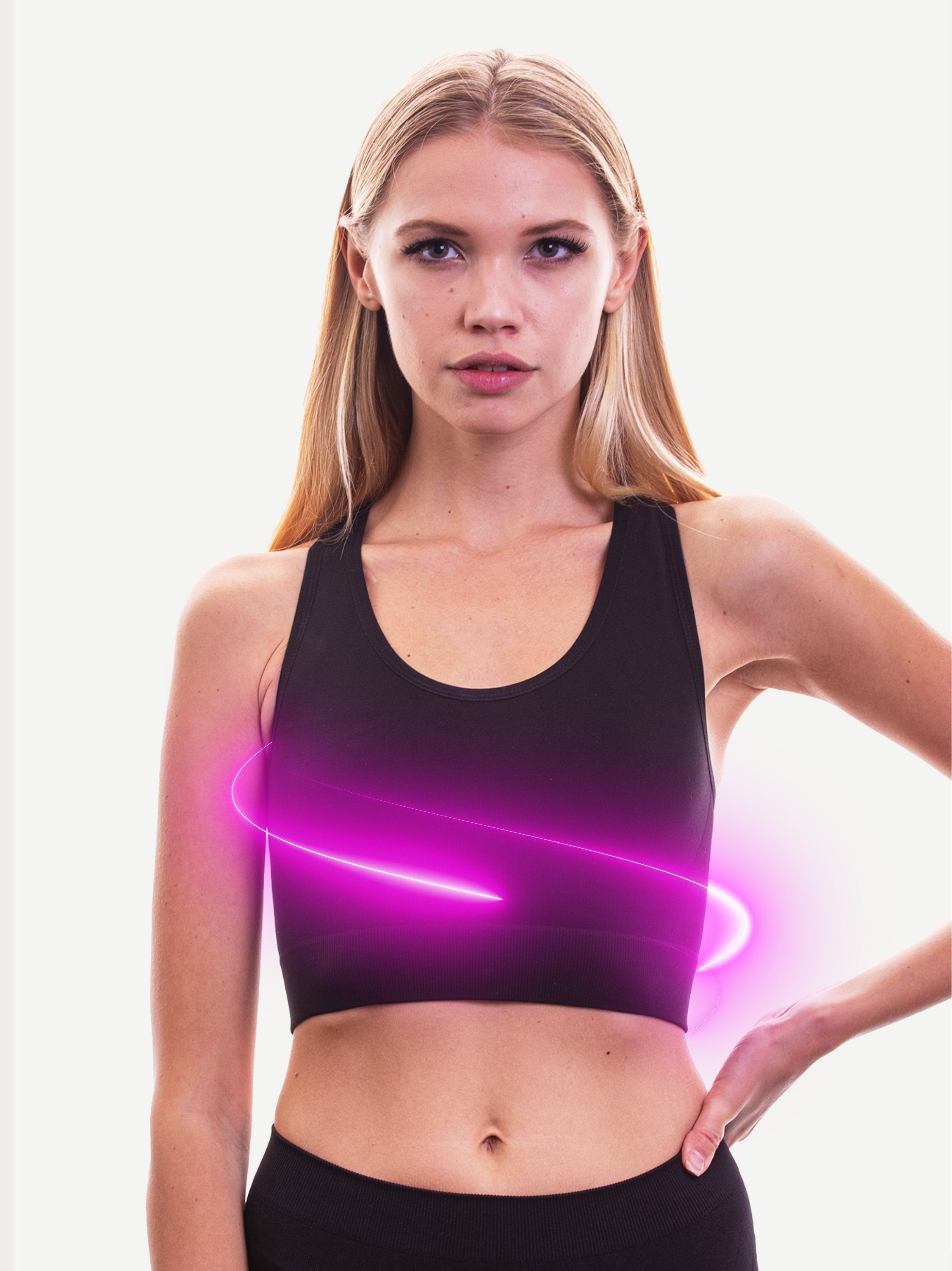 Strammer Max Performance® Crop-Top mit Kompressionseffekt günstig online kaufen