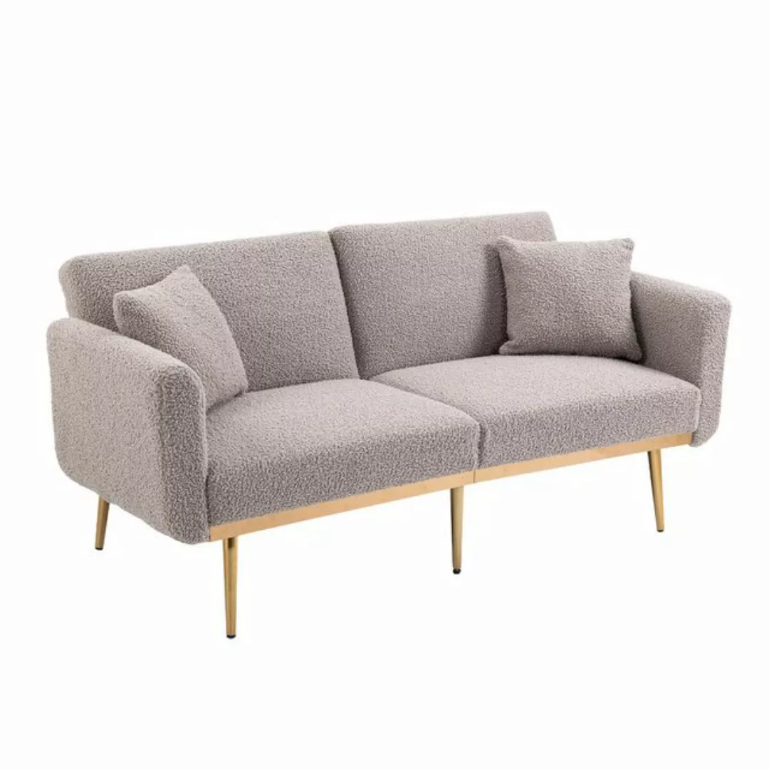 OKWISH Sofa Schlafsofa, Akzentsofa, Loveseat-Sofa mit Metallfüßen, umwandel günstig online kaufen