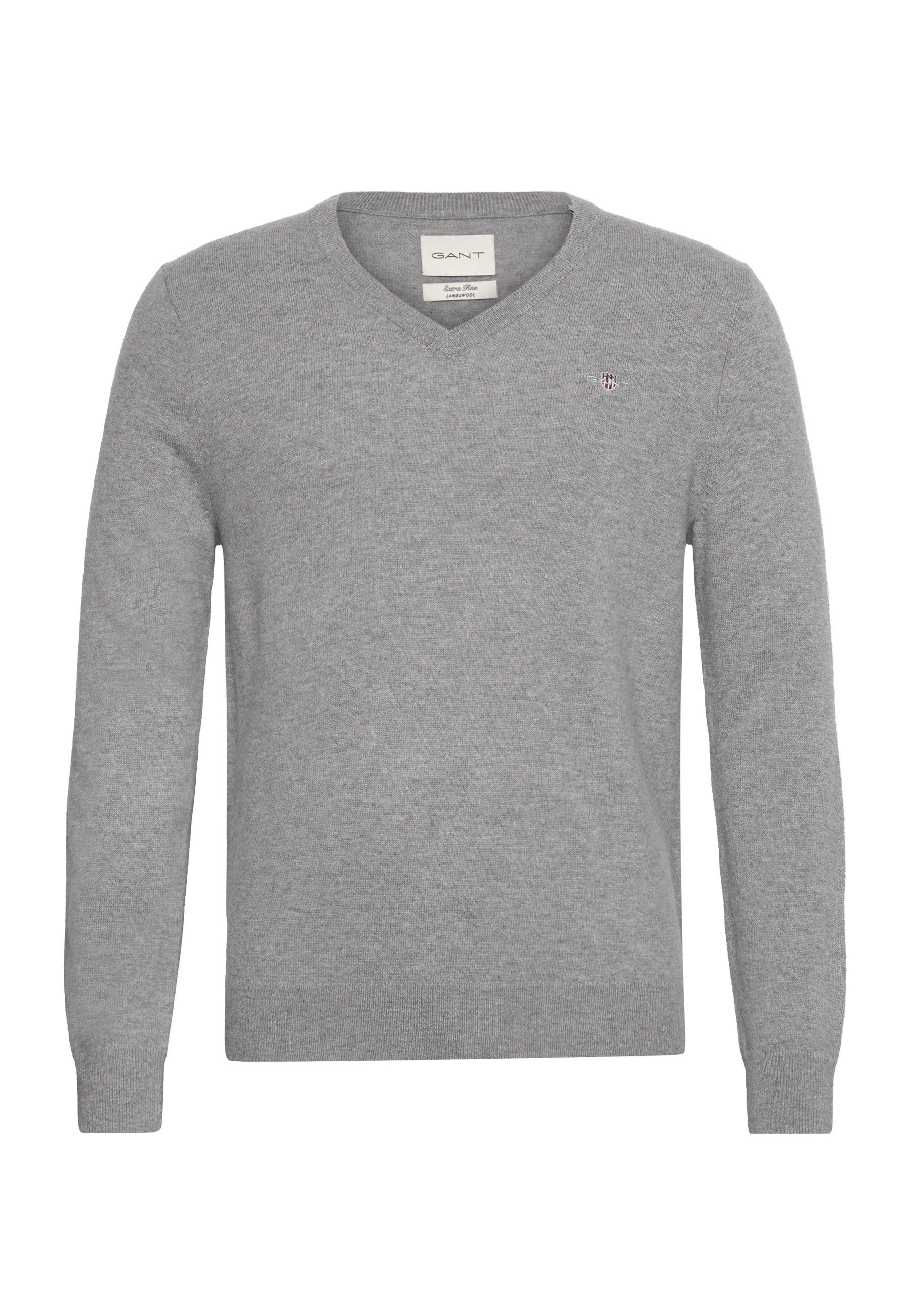 Gant Strickpullover Pullover Strickpullover V-Neck (1-tlg) günstig online kaufen