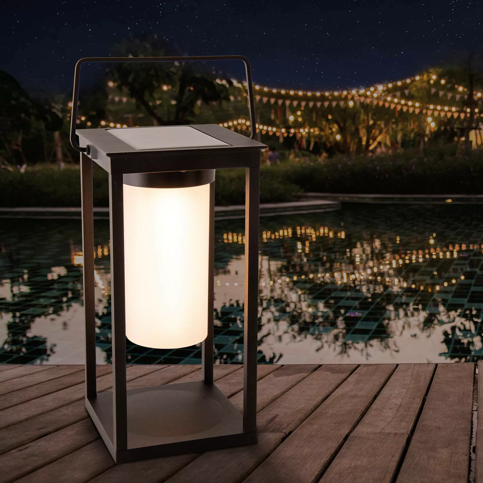 näve LED Solarleuchte "Camping", 1 flammig, Leuchtmittel LED-Modul  LED fes günstig online kaufen