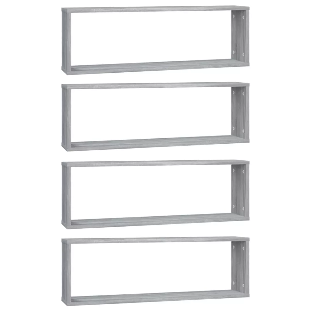 Vidaxl Wandregale 4 Stk. Grau Sonoma 80x15x26,5 Cm Holzwerkstoff günstig online kaufen