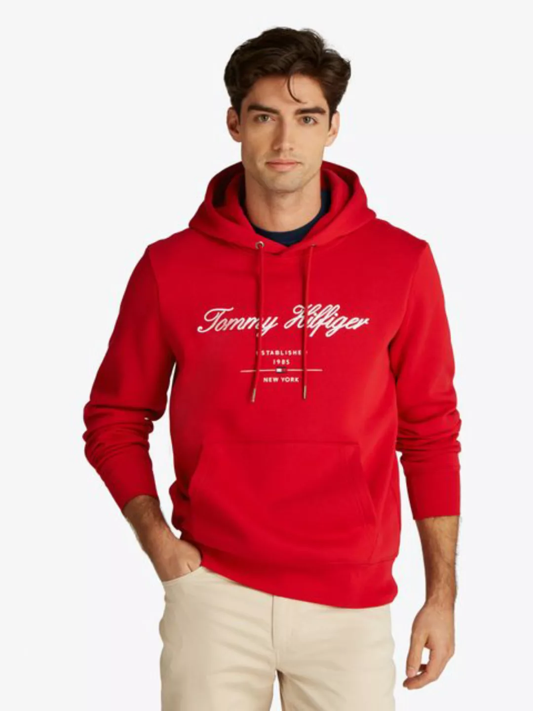 Tommy Hilfiger Hoodie "SCRIPT LOGO HOODY", mit aufgesticktem Logo günstig online kaufen