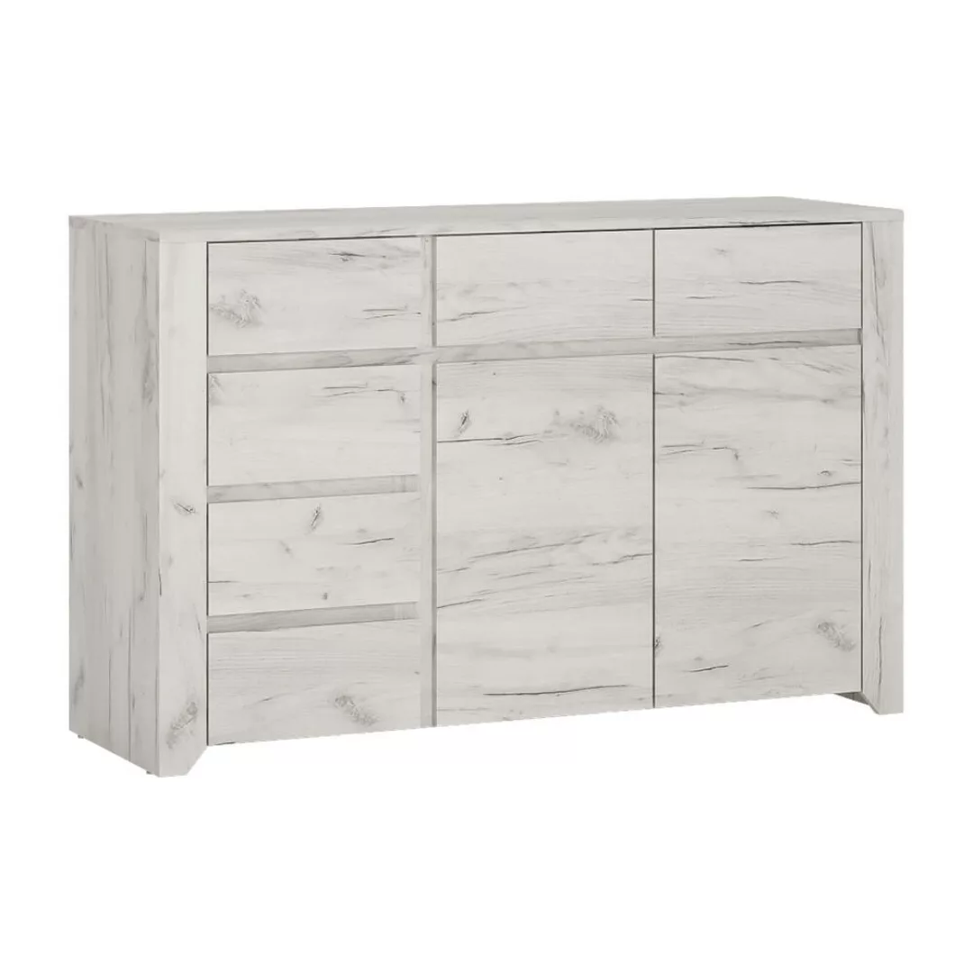 Sideboard, weiß Eiche, AMANTEA-129 günstig online kaufen