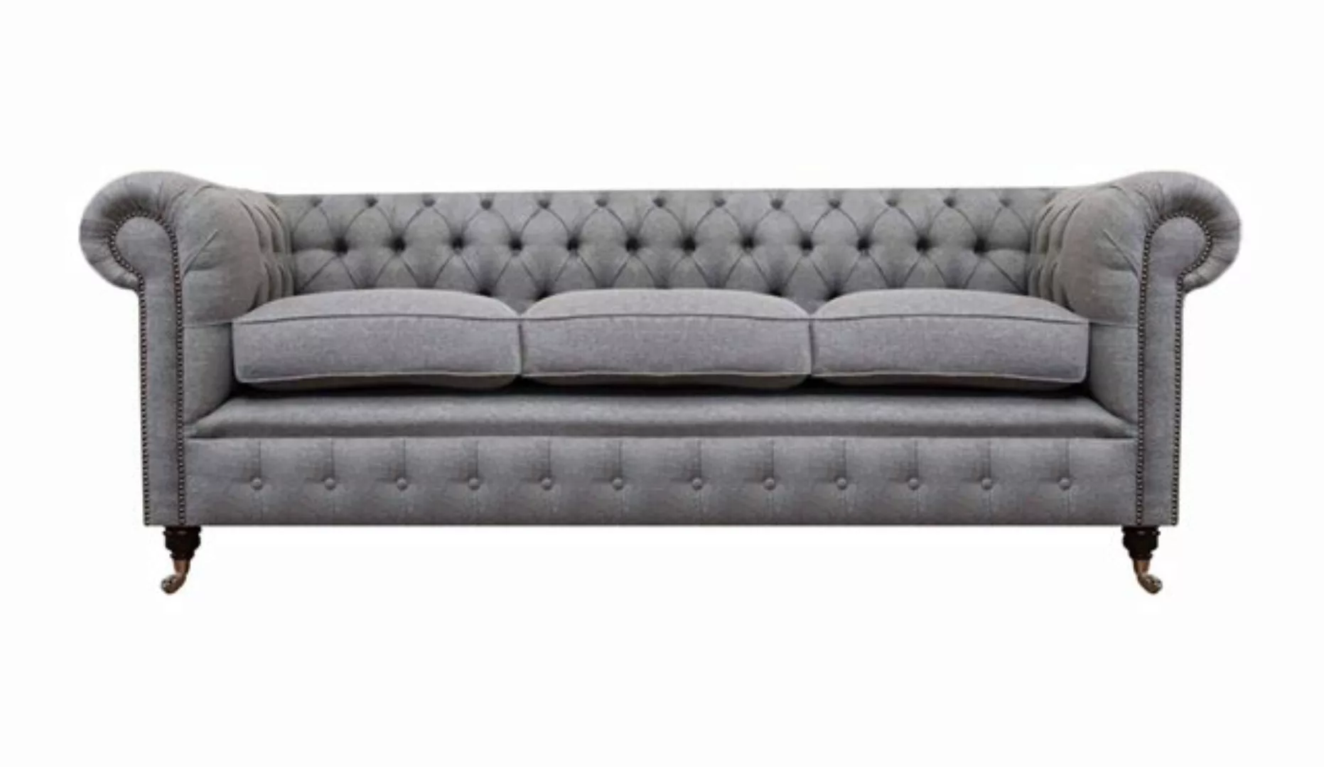 JVmoebel Chesterfield-Sofa Chesterfield Wohnzimmer Textil Stoff Einrichtung günstig online kaufen